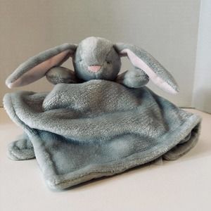 Carter's 2020 Plush Grey/Pink Bunny Security Blanket Stuffed Toy Stuffed Animal